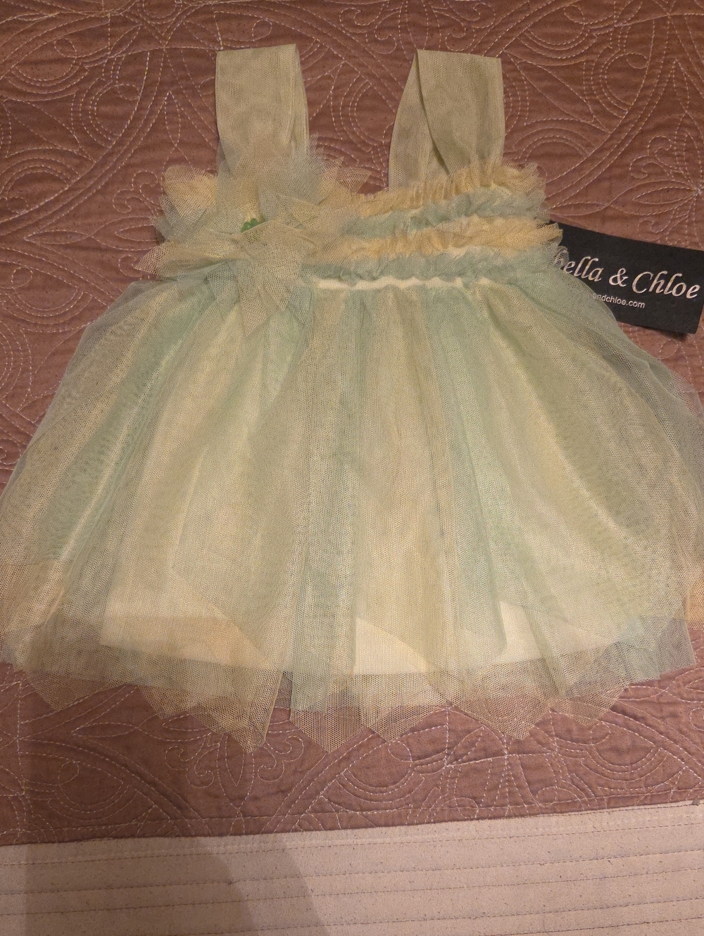 Isobella & Chloe Baby Girls' Top In Pale Green